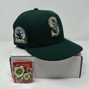 Hat Club Seattle Mariners “Green Eggs and Ham” Fitted Hat Size 7 3/8